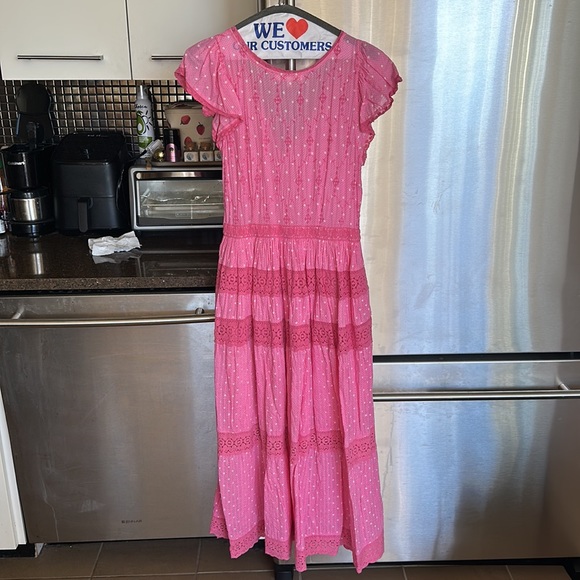 LoveshackFancy Hot Pink Maxi Dress - Picture 5 of 7